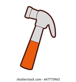 hammer tool isolated icon