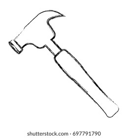hammer tool isolated icon