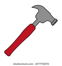 hammer tool isolated icon