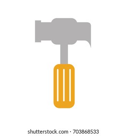 hammer tool isolated icon