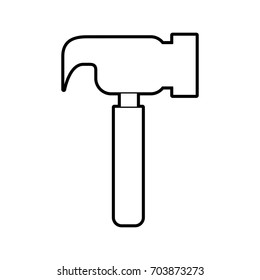 hammer tool isolated icon