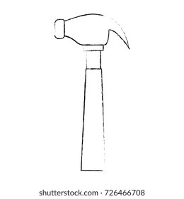 hammer tool isolated icon