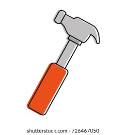 hammer tool isolated icon