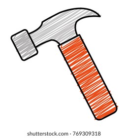 hammer tool isolated icon