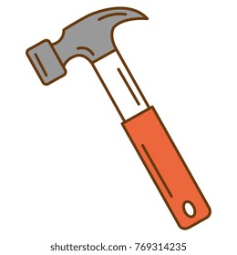 hammer tool isolated icon