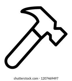 Hammer, a tool to strike and used by carpenter 