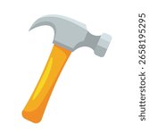 Hammer tool vector clip art for construction, woodworking, and carpenter equipment. Hammer clip art, clip art of hammer
