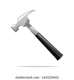 Hammer tool vector isolated illustration