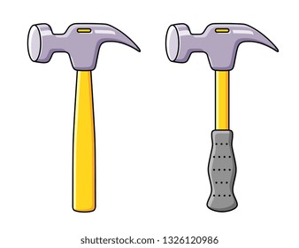 Hammer tools isolated