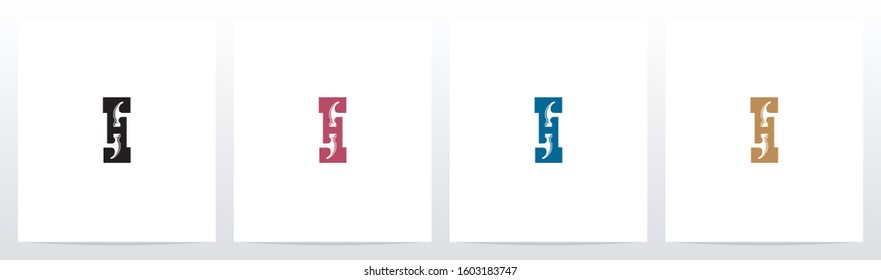 Hammer Tools On Letter Logo Design I 