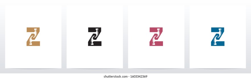 Hammer Tools On Letter Logo Design Z 