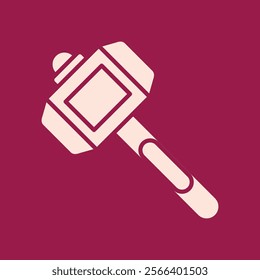 Hammer trendy artwork beautiful abstract vector illustration colorful pink design.eps