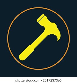 Hammer trendy icon glorious abstract vector illustration colorful artwork lovely design.eps