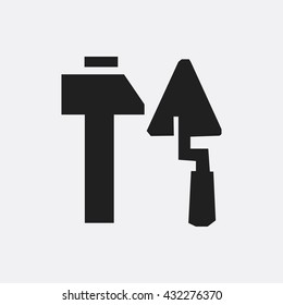 Hammer and trowel Icon