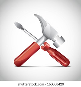 Hammer Turn-Screw Icon 