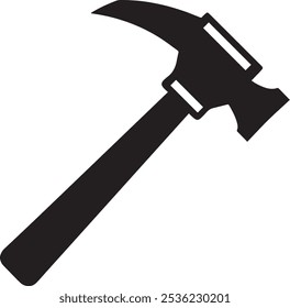 Hammer vector artwork black and white 