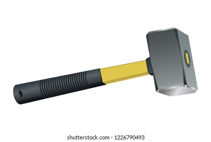 Hammer vector design illustration isolated on white background