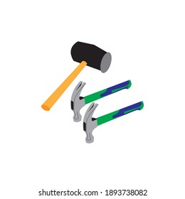 Logo des Hammervektordesigns