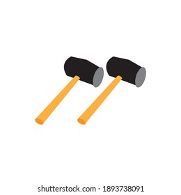 hammer vector design ilustration icon logo templat