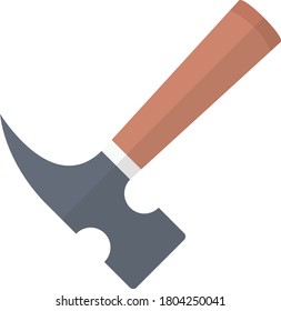 hammer vector flat color icon 