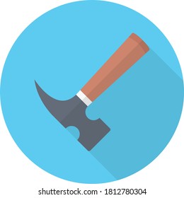 hammer vector flat color icon 