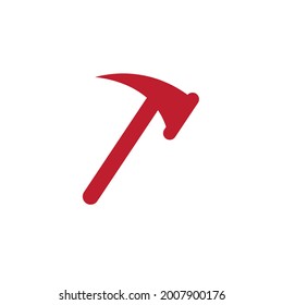 Hammer, Vektorflach oder minimale Illustration
