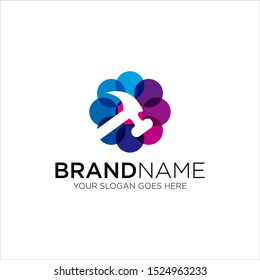 Hammer vector full color combination