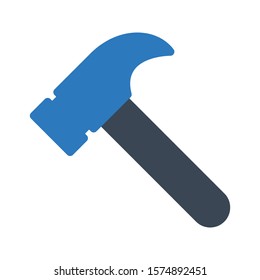 hammer vector glyph color icon 