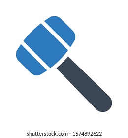hammer vector glyph color icon 