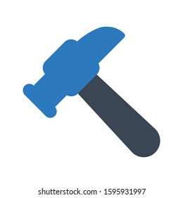 hammer vector glyph color icon 