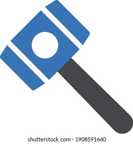 hammer vector glyph color icon