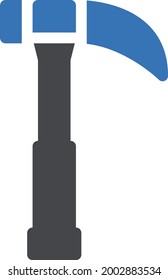 hammer vector glyph colour icon