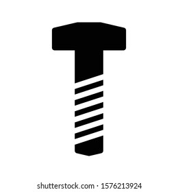 hammer vector glyph flat icon 
