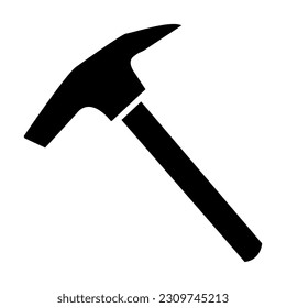 Hammer Vector Glyph Icon For Personal And Commercial Use.
