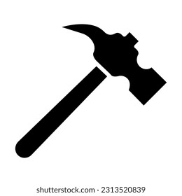 Hammer Vector Glyph Icon For Personal And Commercial Use.
