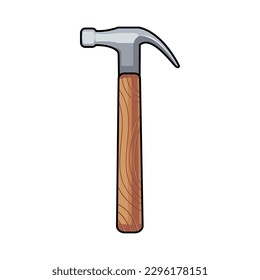 Hammer. Vector graphic illustration of a hammer