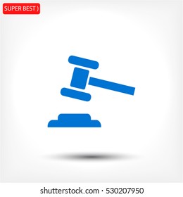 Hammer Vector icon 10 EPS