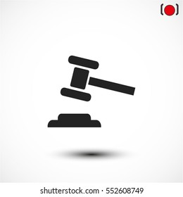 Hammer Vector icon 10 EPS