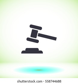 Hammer Vector icon 10 EPS