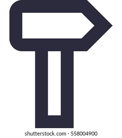 Hammer Vector Icon 
