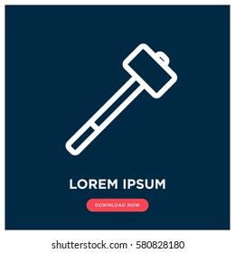 Hammer vector icon