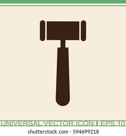 Hammer vector icon.