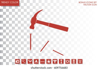 Hammer vector icon