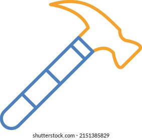 Hammer vector icon. Can be used for printing, mobile and web applications.