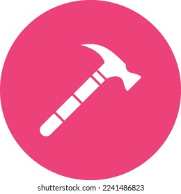 Hammer vector icon. Can be used for printing, mobile and web applications.