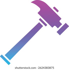 Icono de Vector de martillo. Se puede utilizar para aplicaciones de impresión, móviles y de Web.