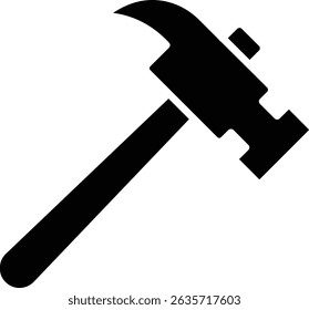 Hammer vector icon. Can be used for printing, mobile and web applications.