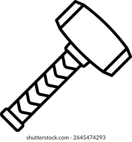 Icono de Vector de martillo. Se puede utilizar para aplicaciones de impresión, móviles y de Web.