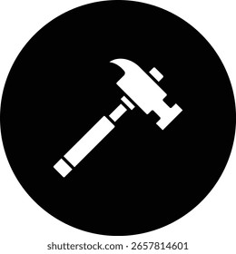 Ícone do vetor de martelo. Pode ser usado para impressão, aplicativos móveis e da Web.