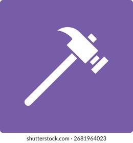 Hammer vector icon. Can be used for printing, mobile and web applications.